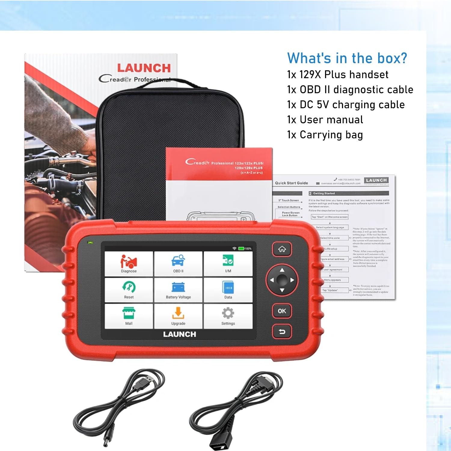 OBD DYNAMICS 2024 LAUNCH CReader CRP129X Plus Full System